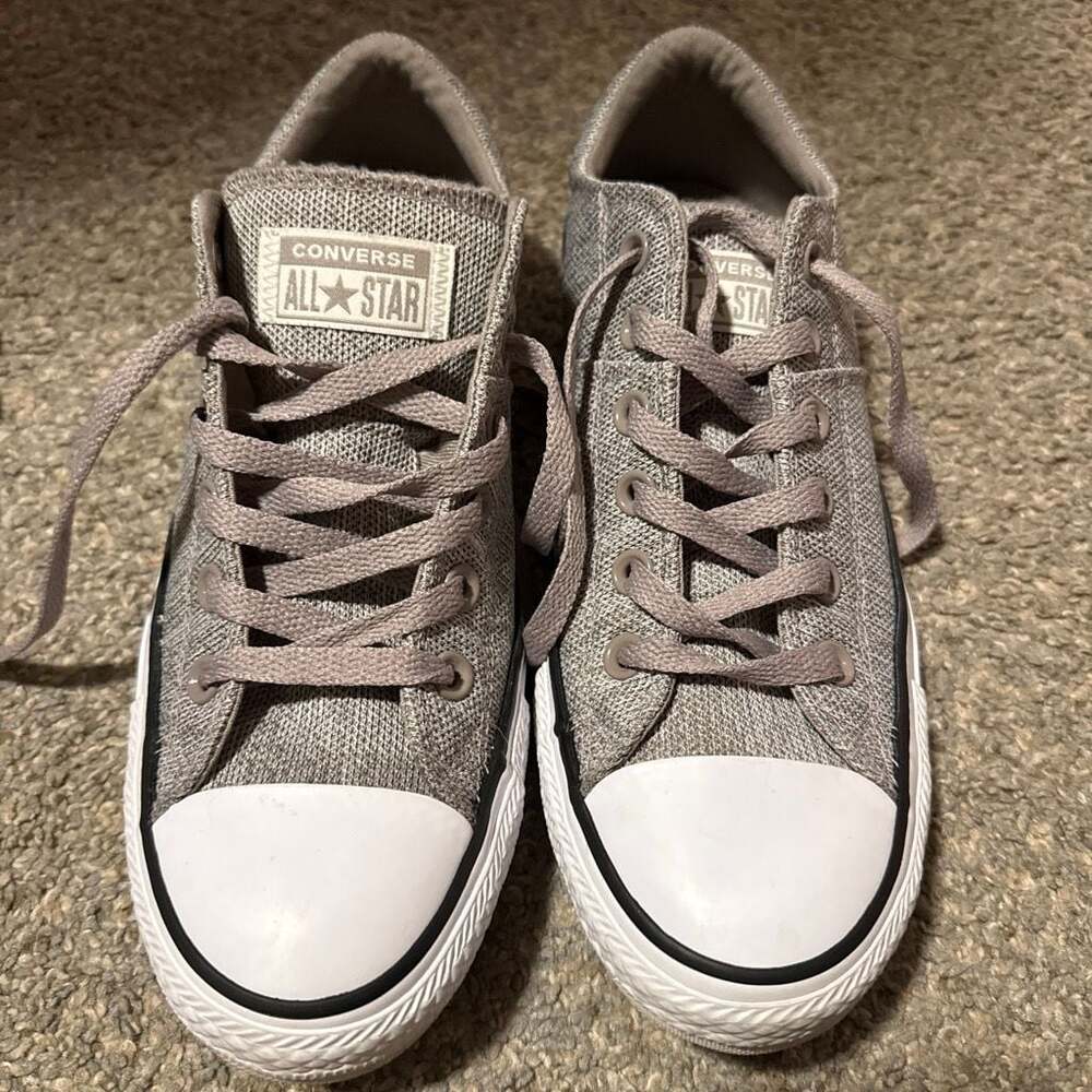 Converse Chuck Taylor All Star Madison OX Low Top Gray Textile Sneakers 9